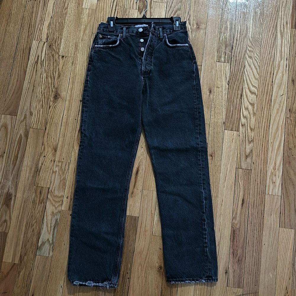 Agolde 90’s Pinch High Rise Black Jeans